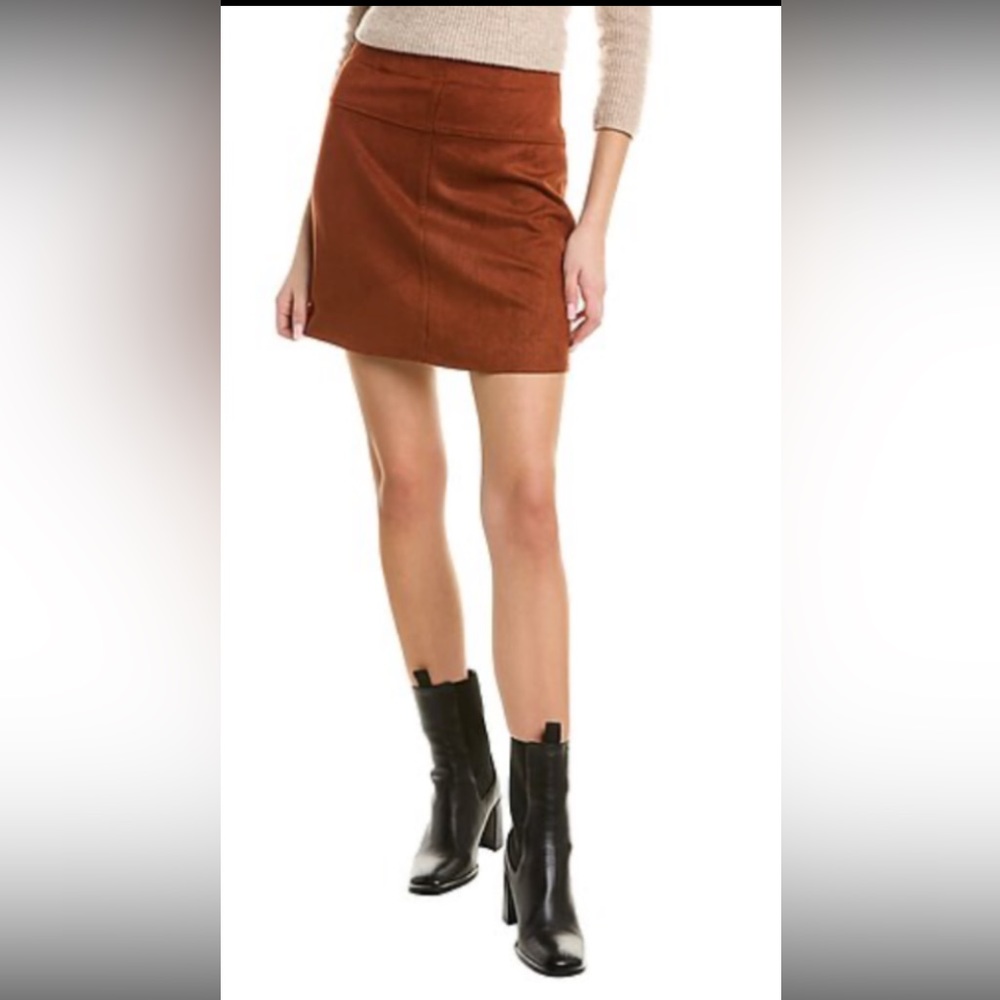 NWT Faux Suede High-Waisted Mini Skirt